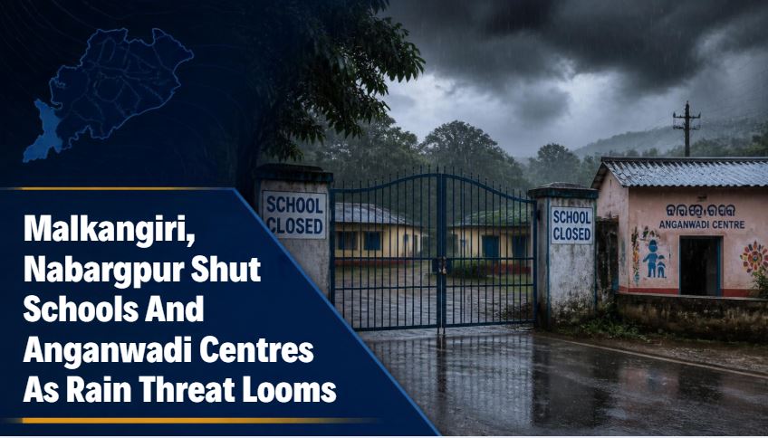 Malkangiri, Nabarangpur Shut Schools And Anganwadi Centres As Rain Threat Looms